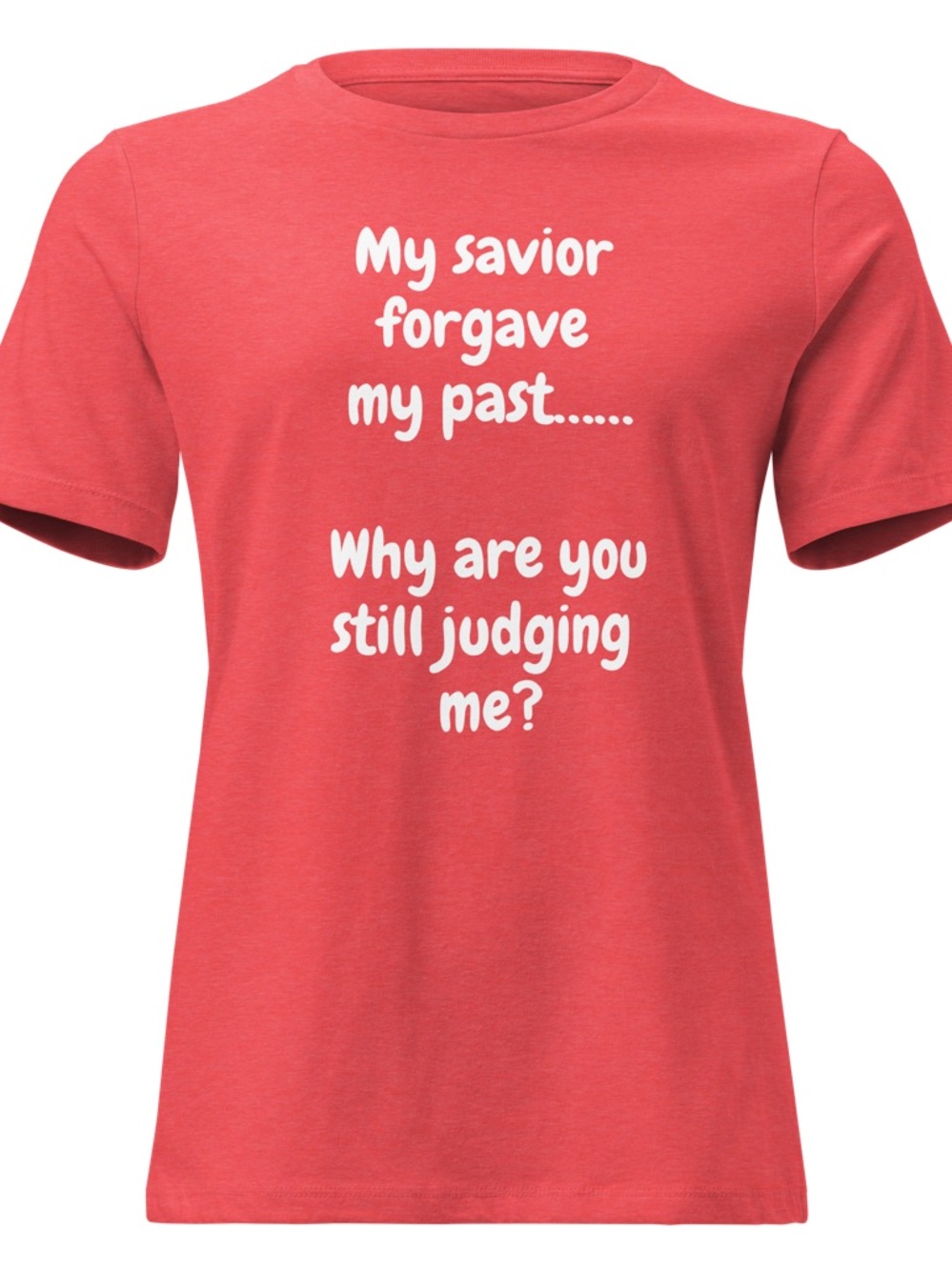 Bella Canvas Graphic Tee with White Devotional Text